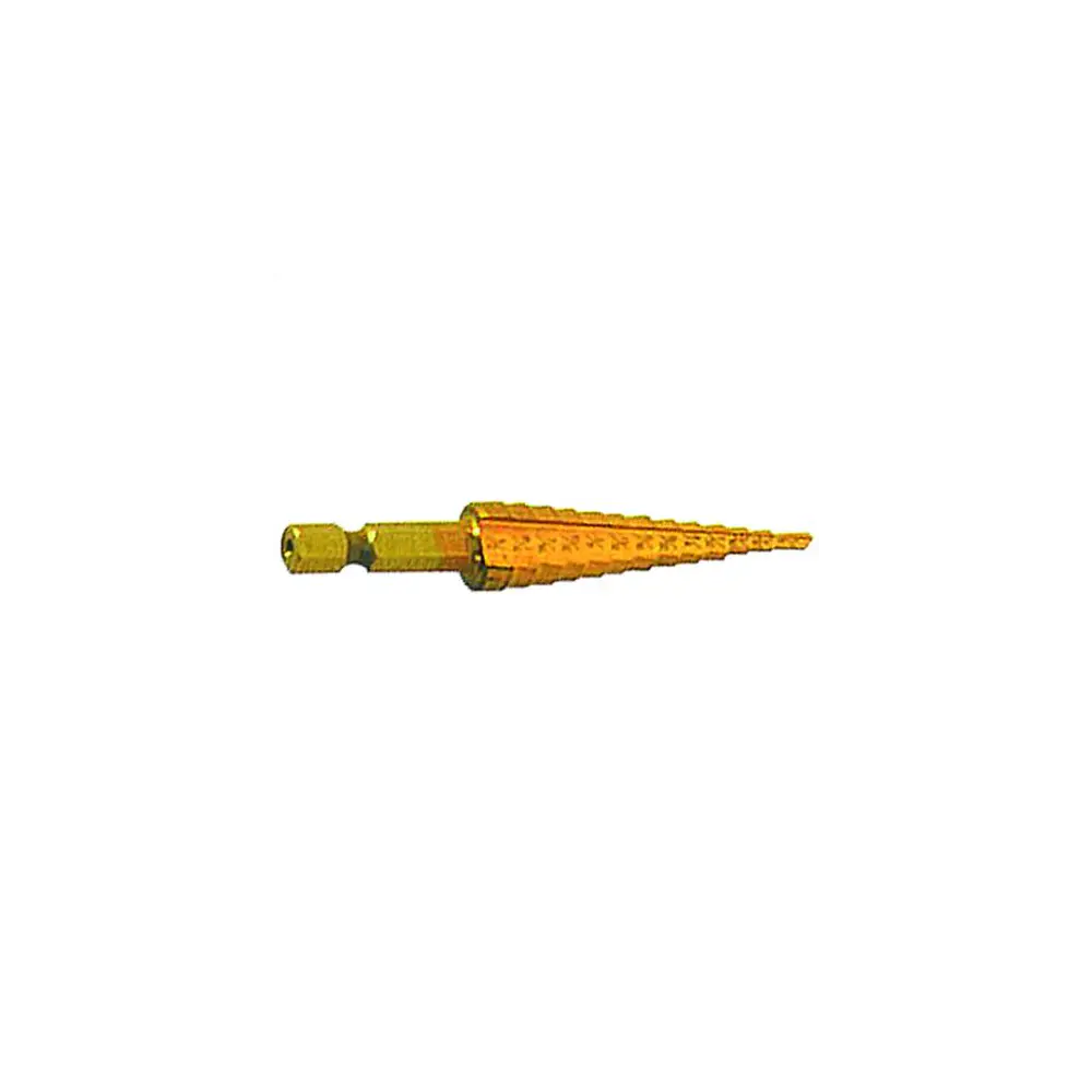 Step Drill Tin Coated 1/4" to 3/4" - ROD40007